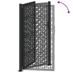 vidaXL Poarta de gradina neagra 105x180 cm Design cruce de otel vidaXL Poarta de gradina neagra 105x180 cm Design cruce de otel