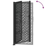 vidaXL Poarta de gradina neagra 105x205 cm Design cruce de otel vidaXL Poarta de gradina neagra 105x205 cm Design cruce de otel