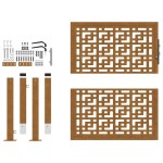 vidaXL Poartă de grădină Design cruce din oțel rezistent la intemperii