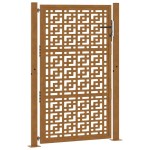 vidaXL Poartă de grădină Design cruce din oțel rezistent la intemperii vidaXL Poartă de grădină Design cruce din oțel rezistent la intemperii
