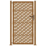 vidaXL Poartă de grădină Design cruce din oțel rezistent la intemperii