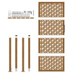 vidaXL Poartă de grădină Design cruce din oțel rezistent la intemperii