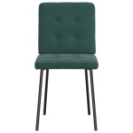 vidaXL Scaune de sufragerie, 2 buc., verde închis, catifea vidaXL Scaune de sufragerie, 2 buc., verde închis, catifea