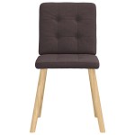 vidaXL Scaune de masă, 2 buc., maro închis, material textil vidaXL Scaune de masă, 2 buc., maro închis, material textil