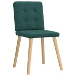 vidaXL Scaune de bucătărie, 2 buc., verde închis, material textil vidaXL Scaune de bucătărie, 2 buc., verde închis, material textil