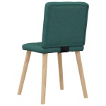 vidaXL Scaune de bucătărie, 2 buc., verde închis, material textil vidaXL Scaune de bucătărie, 2 buc., verde închis, material textil