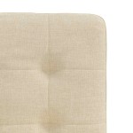 vidaXL Scaune de bucătărie, 2 buc., crem, material textil vidaXL Scaune de bucătărie, 2 buc., crem, material textil