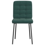 vidaXL Scaune de sufragerie, 2 buc., verde închis, catifea vidaXL Scaune de sufragerie, 2 buc., verde închis, catifea
