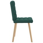 vidaXL Scaune de bucătărie, 2 buc., verde închis, material textil vidaXL Scaune de bucătărie, 2 buc., verde închis, material textil