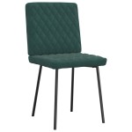 vidaXL Scaune de sufragerie, 2 buc., verde închis, catifea vidaXL Scaune de sufragerie, 2 buc., verde închis, catifea