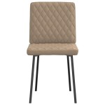 vidaXL Scaune de bucătărie, 2 buc., cappuccino, piele ecologică vidaXL Scaune de bucătărie, 2 buc., cappuccino, piele ecologică
