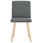 vidaXL Scaune de sufragerie, 2 buc., gri închis, material textil vidaXL Scaune de sufragerie, 2 buc., gri închis, material textil