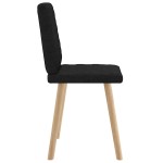 vidaXL Scaune de bucătărie, 2 buc. negru, textil vidaXL Scaune de bucătărie, 2 buc. negru, textil