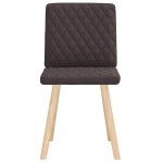 vidaXL Scaune de masă, 2 buc., maro închis, material textil vidaXL Scaune de masă, 2 buc., maro închis, material textil