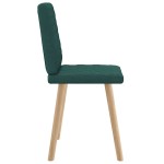vidaXL Scaune de bucătărie, 2 buc., verde închis, material textil vidaXL Scaune de bucătărie, 2 buc., verde închis, material textil