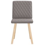 vidaXL Scaune de bucătărie, 2 buc., gri taupe, material textil vidaXL Scaune de bucătărie, 2 buc., gri taupe, material textil