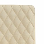 vidaXL Scaune de bucătărie, 2 buc., crem, material textil vidaXL Scaune de bucătărie, 2 buc., crem, material textil