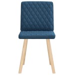 vidaXL Scaune de bucătărie, 2 buc., albastru, textil vidaXL Scaune de bucătărie, 2 buc., albastru, textil