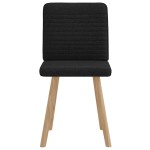 vidaXL Scaune de bucătărie, 2 buc. negru, textil vidaXL Scaune de bucătărie, 2 buc. negru, textil