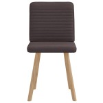 vidaXL Scaune de masă, 2 buc., maro închis, material textil vidaXL Scaune de masă, 2 buc., maro închis, material textil