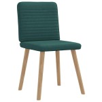 vidaXL Scaune de bucătărie, 2 buc., verde închis, material textil vidaXL Scaune de bucătărie, 2 buc., verde închis, material textil