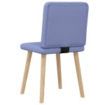 vidaXL Scaune de sufragerie 2 buc țesătură Jeans Blue vidaXL Scaune de sufragerie 2 buc țesătură Jeans Blue