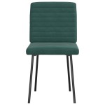vidaXL Scaune de sufragerie, 2 buc., verde închis, catifea vidaXL Scaune de sufragerie, 2 buc., verde închis, catifea