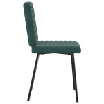 vidaXL Scaune de sufragerie, 2 buc., verde închis, catifea vidaXL Scaune de sufragerie, 2 buc., verde închis, catifea