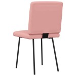 vidaXL Scaune de sufragerie 2 buc piele artificială roz vidaXL Scaune de sufragerie 2 buc piele artificială roz