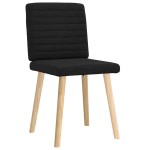 vidaXL Scaune de bucătărie, 2 buc. negru, textil vidaXL Scaune de bucătărie, 2 buc. negru, textil