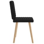 vidaXL Scaune de bucătărie, 2 buc. negru, textil vidaXL Scaune de bucătărie, 2 buc. negru, textil