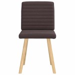 vidaXL Scaune de masă, 2 buc., maro închis, material textil vidaXL Scaune de masă, 2 buc., maro închis, material textil