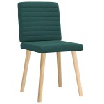 vidaXL Scaune de bucătărie, 2 buc., verde închis, material textil vidaXL Scaune de bucătărie, 2 buc., verde închis, material textil