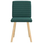 vidaXL Scaune de bucătărie, 2 buc., verde închis, material textil vidaXL Scaune de bucătărie, 2 buc., verde închis, material textil