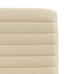 vidaXL Scaune de bucătărie, 2 buc., crem, material textil vidaXL Scaune de bucătărie, 2 buc., crem, material textil