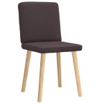 vidaXL Scaune de masă, 2 buc., maro închis, material textil vidaXL Scaune de masă, 2 buc., maro închis, material textil