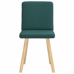 vidaXL Scaune de bucătărie, 2 buc., verde închis, material textil vidaXL Scaune de bucătărie, 2 buc., verde închis, material textil