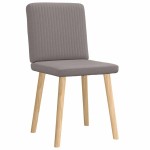 vidaXL Scaune de bucătărie, 2 buc., gri taupe, material textil vidaXL Scaune de bucătărie, 2 buc., gri taupe, material textil