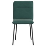vidaXL Scaune de sufragerie, 2 buc., verde închis, catifea vidaXL Scaune de sufragerie, 2 buc., verde închis, catifea
