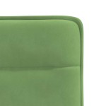 vidaXL Scaune de bucătărie, 2 buc., verde deschis, catifea