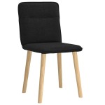 vidaXL Scaune de bucătărie, 2 buc. negru, textil vidaXL Scaune de bucătărie, 2 buc. negru, textil