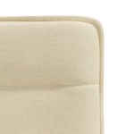 vidaXL Scaune de bucătărie, 2 buc., crem, material textil vidaXL Scaune de bucătărie, 2 buc., crem, material textil