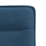 vidaXL Scaune de bucătărie, 2 buc., albastru, textil vidaXL Scaune de bucătărie, 2 buc., albastru, textil