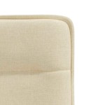 vidaXL Scaune de bucătărie, 2 buc., crem, material textil vidaXL Scaune de bucătărie, 2 buc., crem, material textil
