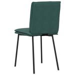 vidaXL Scaune de sufragerie, 2 buc., verde închis, catifea vidaXL Scaune de sufragerie, 2 buc., verde închis, catifea