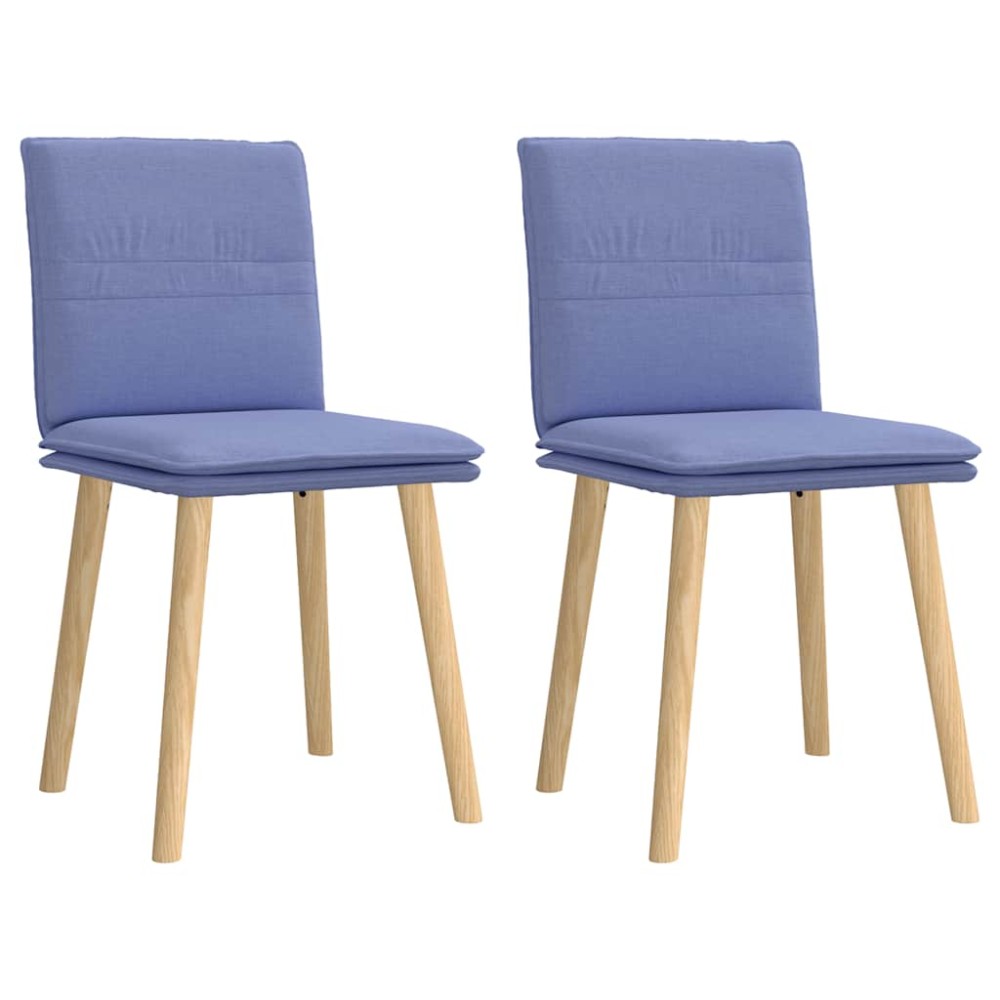 vidaXL Scaune de sufragerie 2 buc țesătură Jeans Blue
