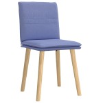 vidaXL Scaune de sufragerie 2 buc țesătură Jeans Blue vidaXL Scaune de sufragerie 2 buc țesătură Jeans Blue