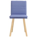 vidaXL Scaune de sufragerie 2 buc țesătură Jeans Blue vidaXL Scaune de sufragerie 2 buc țesătură Jeans Blue