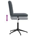 vidaXL Scaun de bucătărie, gri închis, catifea vidaXL Scaun de bucătărie, gri închis, catifea