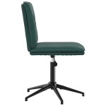 vidaXL Scaun de bucătărie, verde închis, catifea vidaXL Scaun de bucătărie, verde închis, catifea